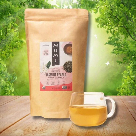 Numi Organic Jasmine Pearls (loose) 1 LBS ( 454 Gram ) - Picture 1 of 2